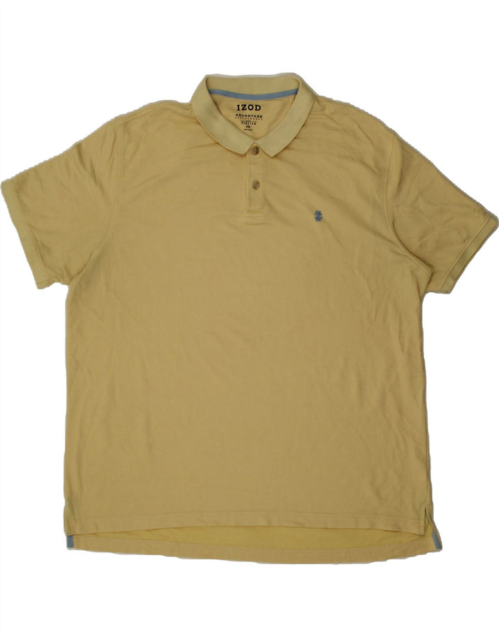 IZOD Mens Polo Shirt 2XL Beige Cotton Vintage Izod and Second-Hand Izod from Messina Hembry 