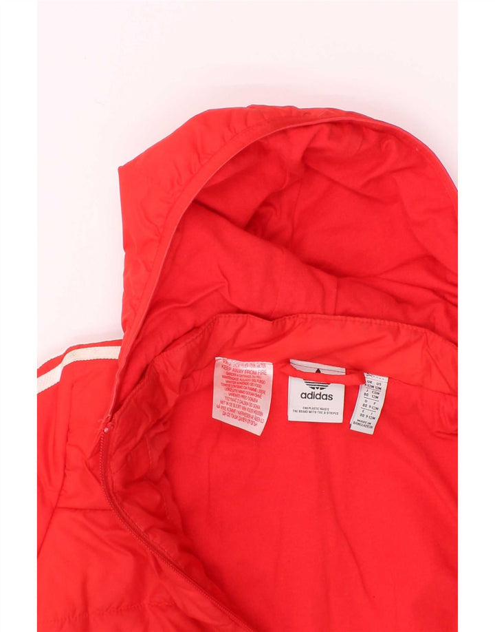 Adidas Baby Boys Polstret hættejakke 9-12 måneder rød polyester