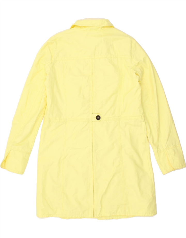 EDDIE BAUER Womens Tall Overcoat UK 16 Large Yellow Cotton Vintage Eddie Bauer and Second-Hand Eddie Bauer from Messina Hembry 