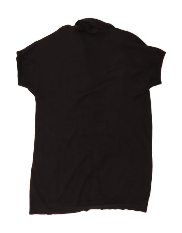 MICHAEL KORS Womens Longline Cardigan Sweater UK 14 Medium Black Vintage Michael Kors and Second-Hand Michael Kors from Messina Hembry 