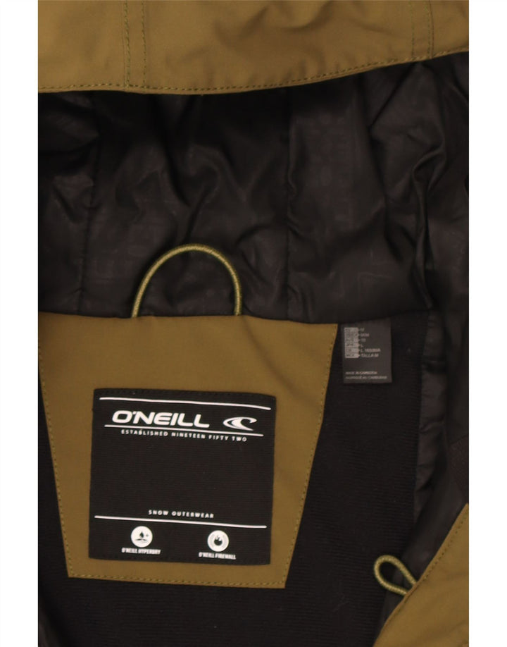 O'Neill Womens Hooded Parka Jacket UK 14 Large Khaki Polyester