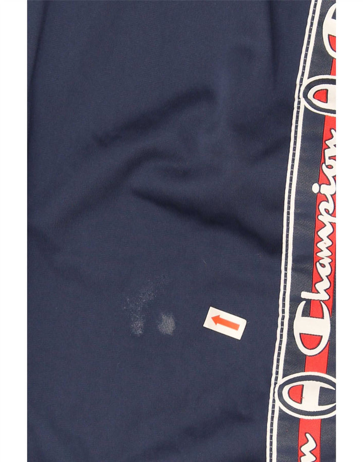 Champion Pantalon De Survêtement Graphique Homme Bleu Marine Moyen Polyester