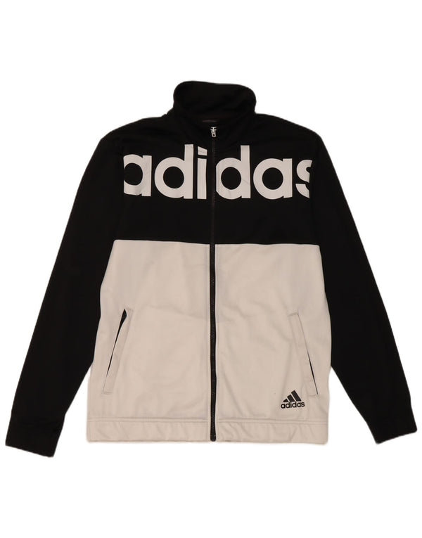 Adidas Herre grafisk træningsdragt Bukser UK 42/44 Large Black Colourblock