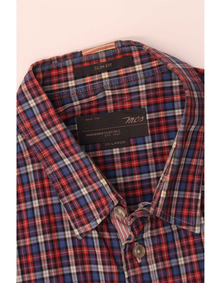 Marlboro Classics Mens Shirt 2XL Multicoloured Check Cotton