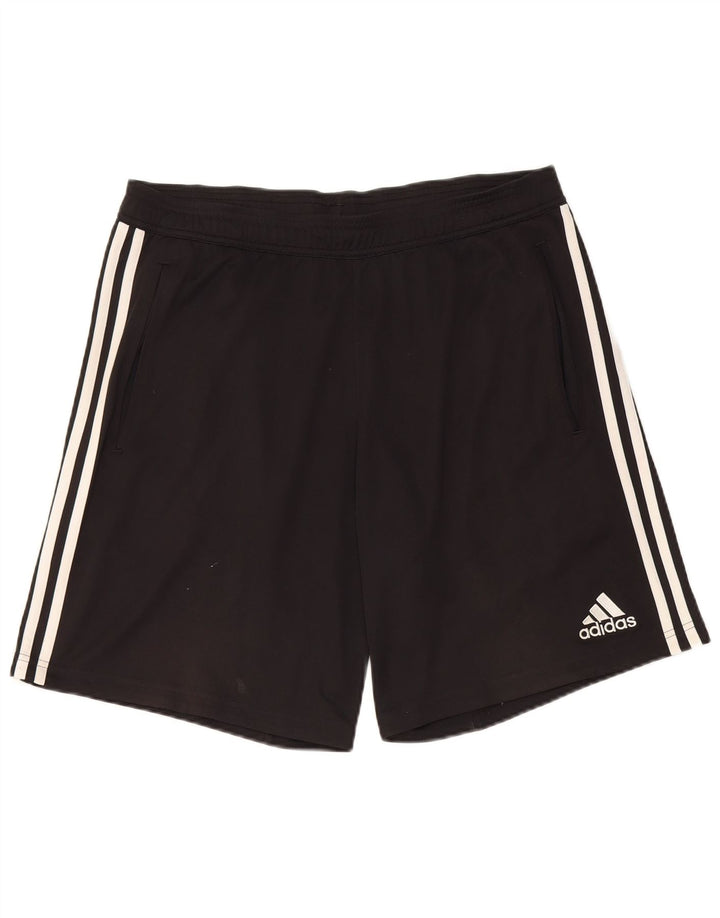 Adidas Herre Climacool Sports Shorts Large Black Colourblock Polyester