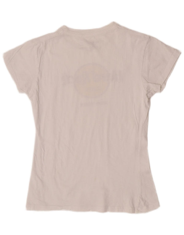 Hard Rock Cafe Womens New York Graphic T-Shirt Top UK 12 Medium White