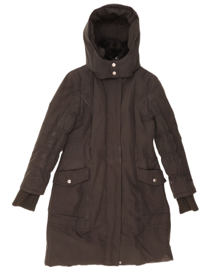 Gas Womens Hooded Padded Coat IT 44 Medium Black