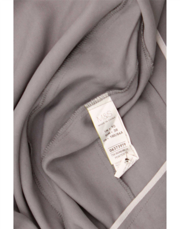 Jaqueta blazer aberta feminina Marks & Spencer Reino Unido 10 Lyocell cinza pequeno