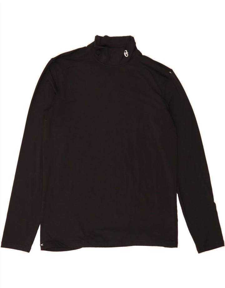 CONTE OF FLORENCE Mens Top Long Sleeve 2XL Black Polyester Vintage Conte of Florence and Second-Hand Conte of Florence from Messina Hembry 
