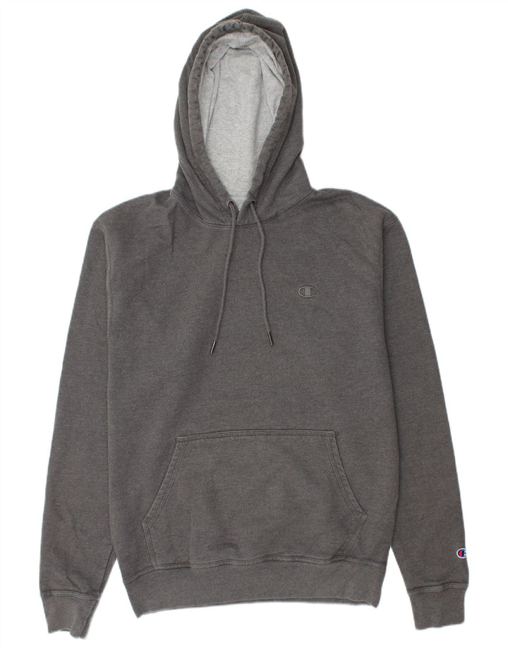 CHAMPION Mens Hoodie Jumper Medium Grey Cotton