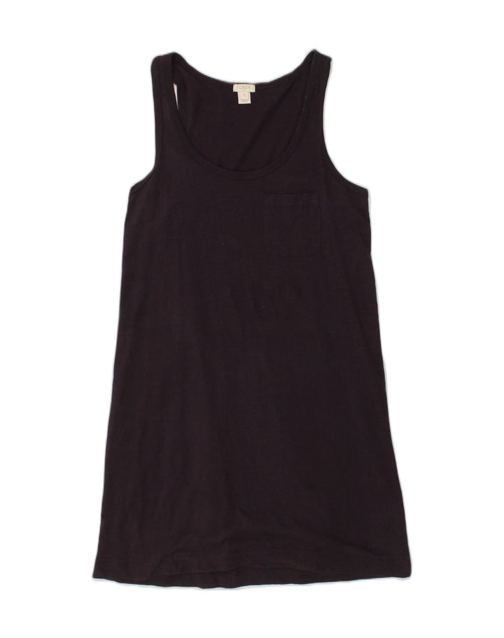 J. CREW Womens Sleeveless T-Shirt Dress UK 10 Small Purple Cotton | Vintage J. Crew | Thrift | Second-Hand J. Crew | Used Clothing | Messina Hembry 
