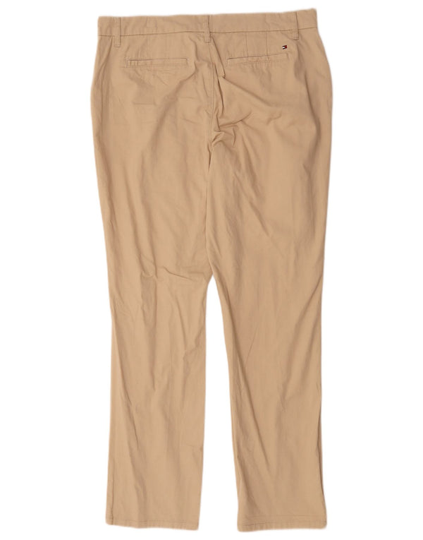 Tommy Hilfiger Pantalon chino slim pour femme US 10 Large W34 L29 Coton beige