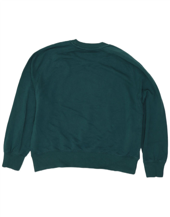 Felpa oversize da donna Zara UK 14 Cotone verde medio