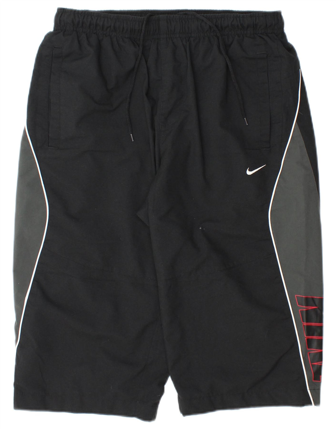 Nike Mens Graphic Bermuda Sport Shorts Medium  Black Colourblock Polyester