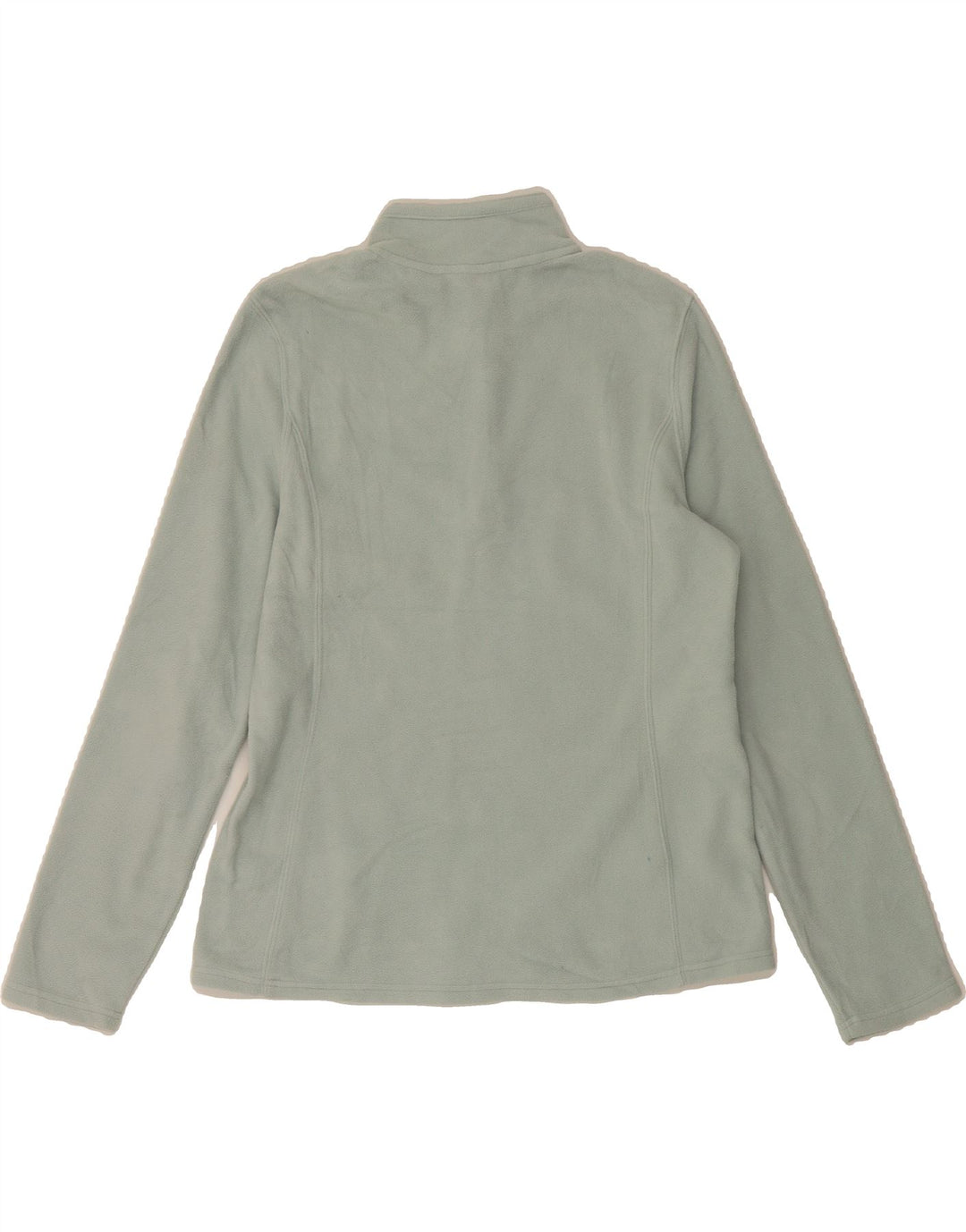EDDIE BAUER Womens Zip Neck Fleece Jumper UK 14 Medium Green Polyester Vintage Eddie Bauer and Second-Hand Eddie Bauer from Messina Hembry 