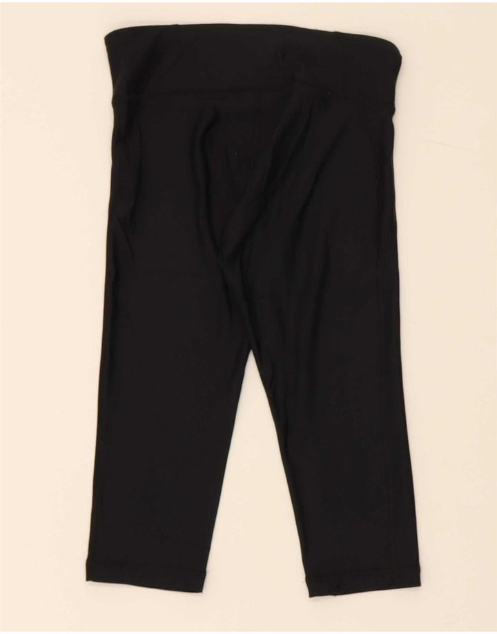 UNDER ARMOUR Womens Capri Leggings UK 8 Small  Black Nylon