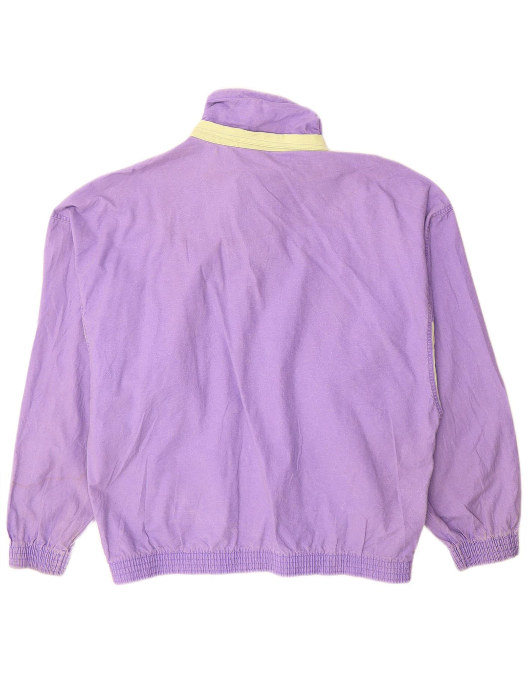 Vintage Mens Bomber Jacket UK 40 Large Purple Cotton