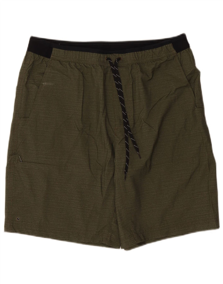 Columbia Mens Sport Shorts Medium  Khaki Colourblock Polyester