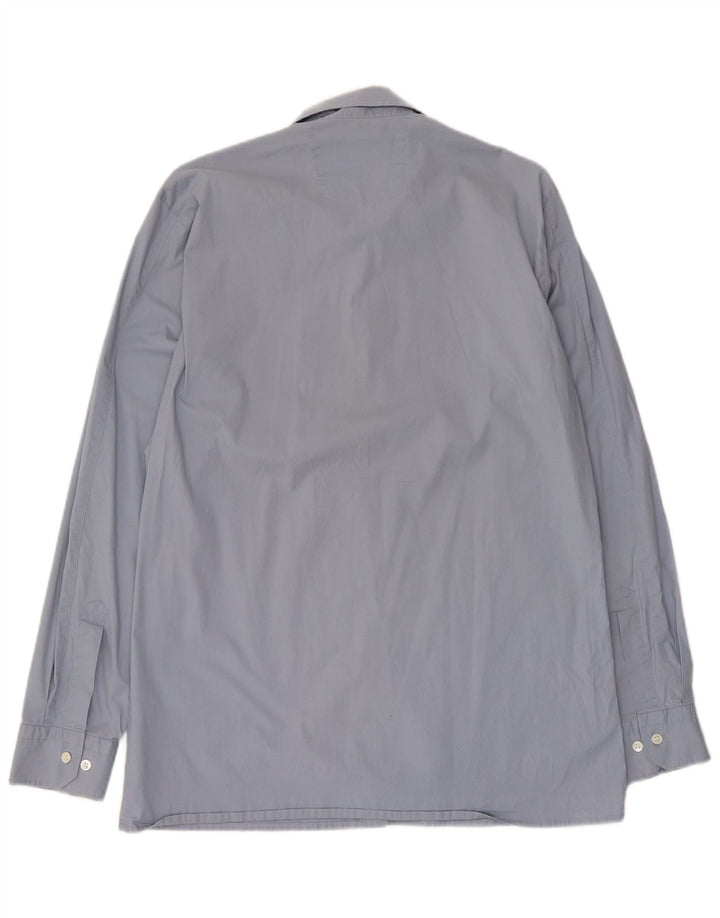 Hugo Boss Mens Shirt Medium Blue Cotton