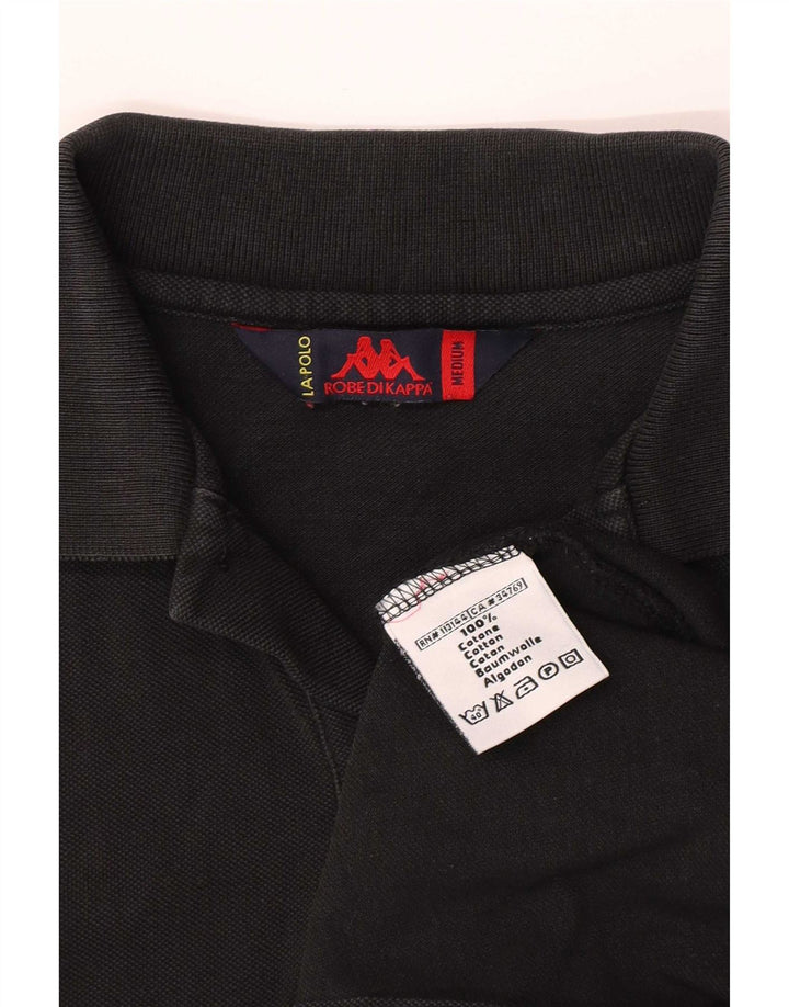 Kappa herre poloshirt Medium sort bomuld