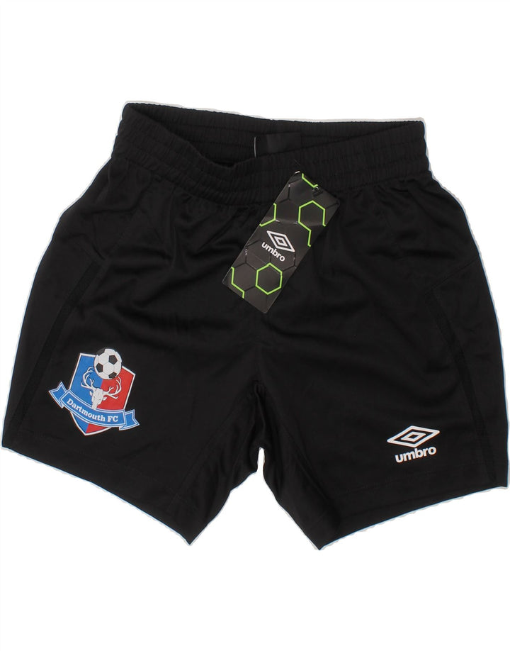 UMBRO Boys Graphic Sport Shorts 7-8 Years  Black Polyester Vintage Umbro and Second-Hand Umbro from Messina Hembry 