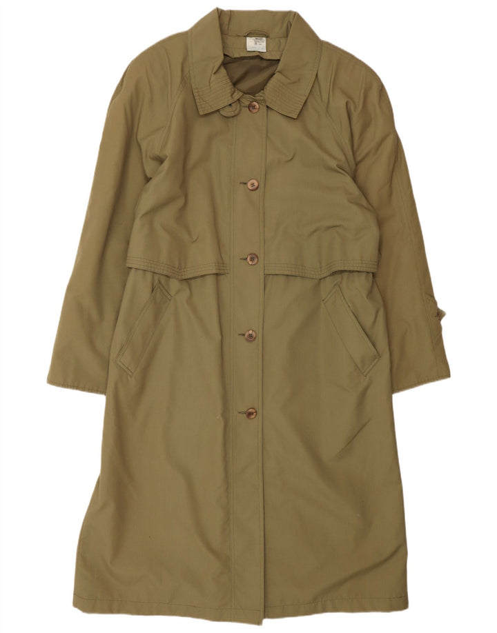 CLASSIC Gabardina larga extragrande para mujer UK 46 Poliéster caqui grande