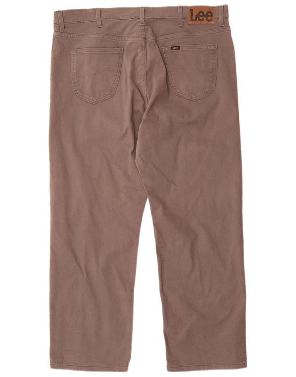 Blugi drepti Brooklyn pentru femei Lee W42 L30 bumbac gri