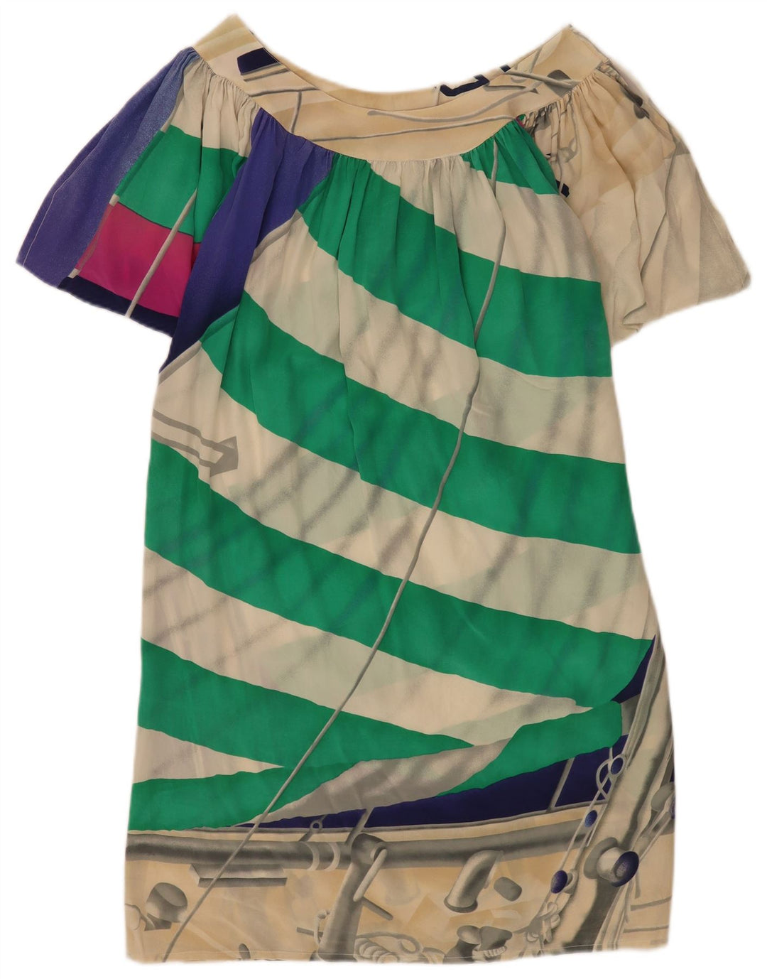 a Perla Dame Oversized Shift Dress IT 44 Medium Flerfarvet Stribet