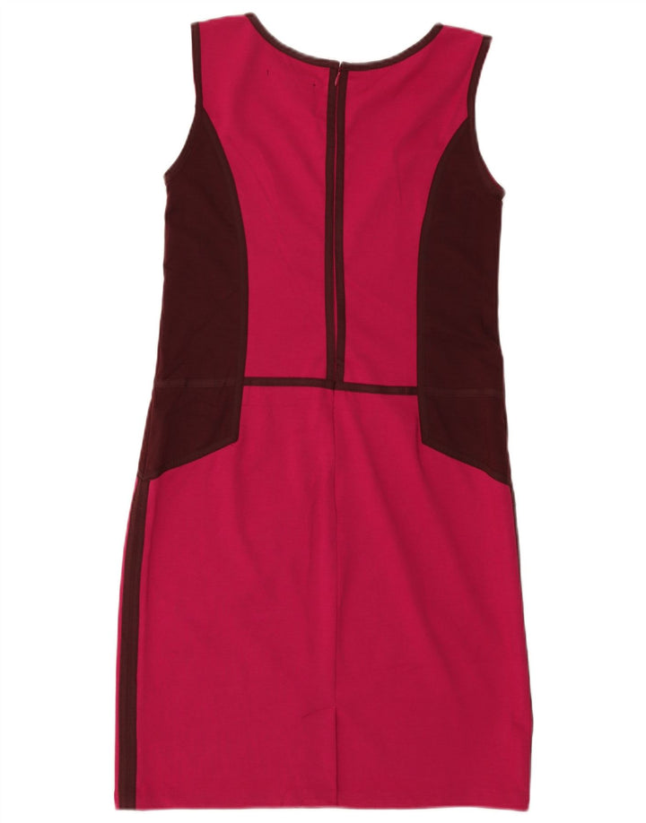 MOSSIMO Womens Stretch Sleeveless Basic Dress UK 10 Small Pink Colourblock
