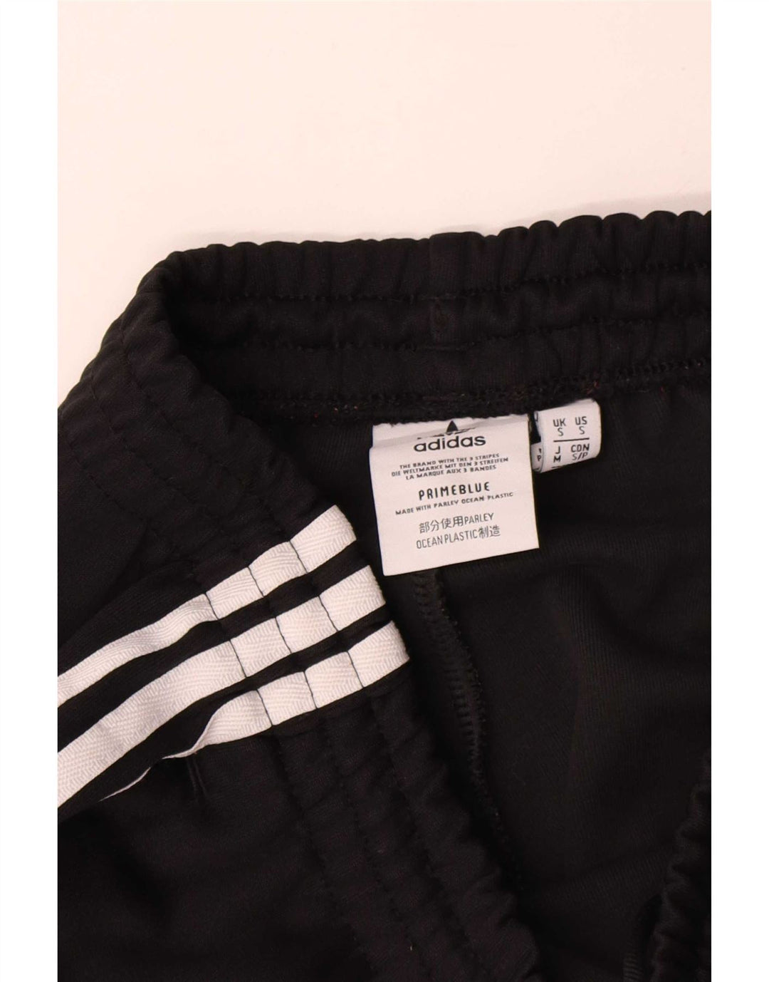 Adidas Mens Tracksuit Trousers Joggers Small Black Polyester