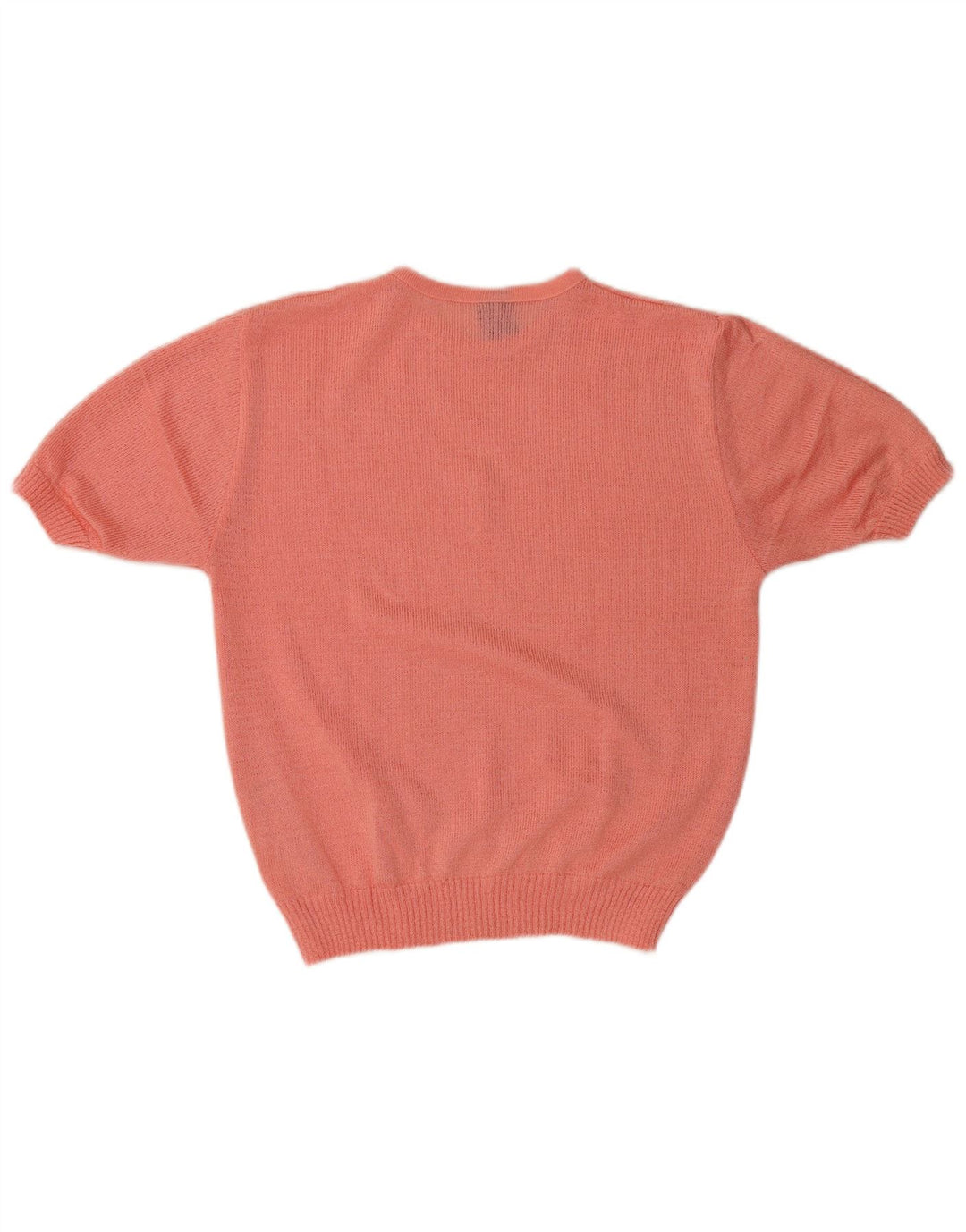 Vintage Womens Short Sleeve Blouse Top IT 44 Medium Pink Acrylic