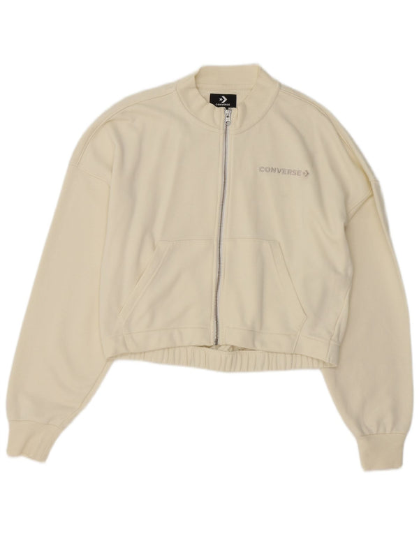Converse Womens Tracksuit Top Jacket UK 14 Medium White