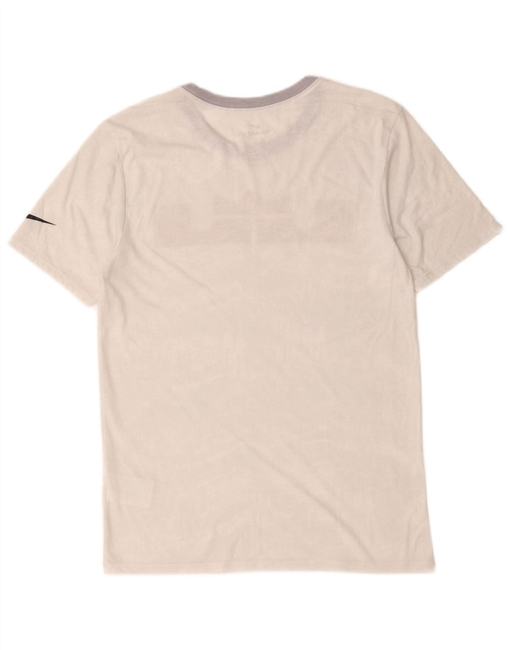 Nike grafisk T-shirt top mellem grå polyester til mænd