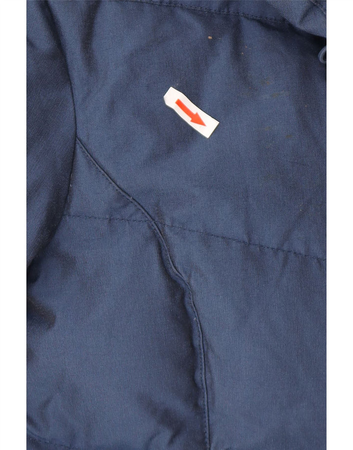 Giacca imbottita da donna Woolrich UK 16 grande cotone blu navy