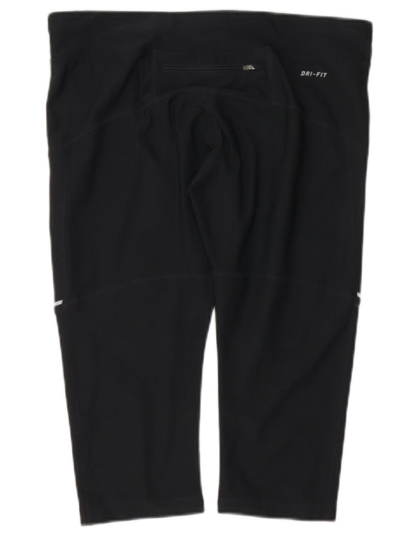 Nike Womens Dri Fit Bermuda Sport Shorts UK 16 Large Black