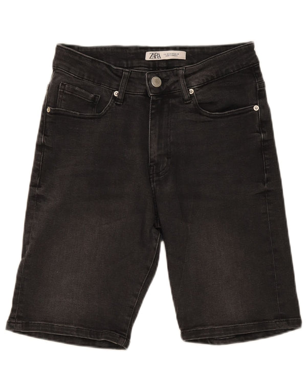 ZARA Mens Denim Shorts EU 38 Small W30  Grey