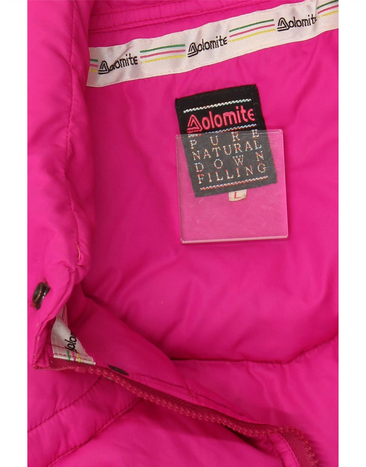 DOLOMITE Damen Übergroße wattierte Weste UK 16 Large Pink