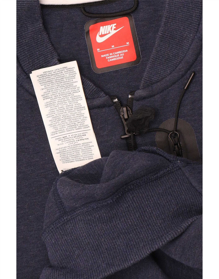 Nike Mens Tracksuit Top Jacket Médio Azul Marinho Algodão
