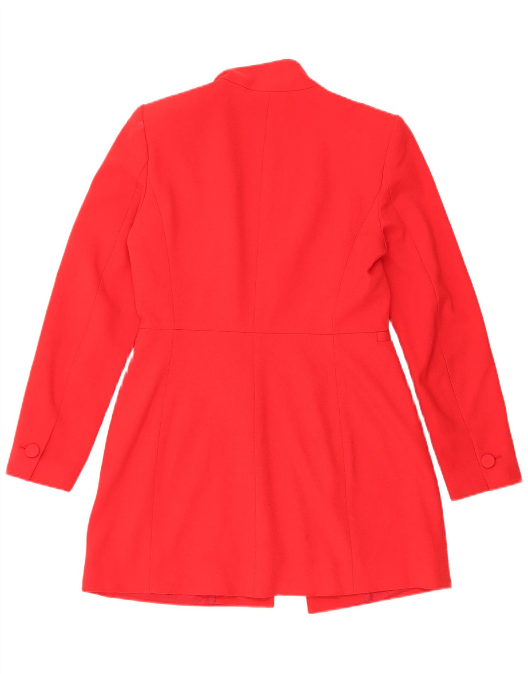 Zara Damen Blazer Jacke UK 14 Mittelrotes Polyester