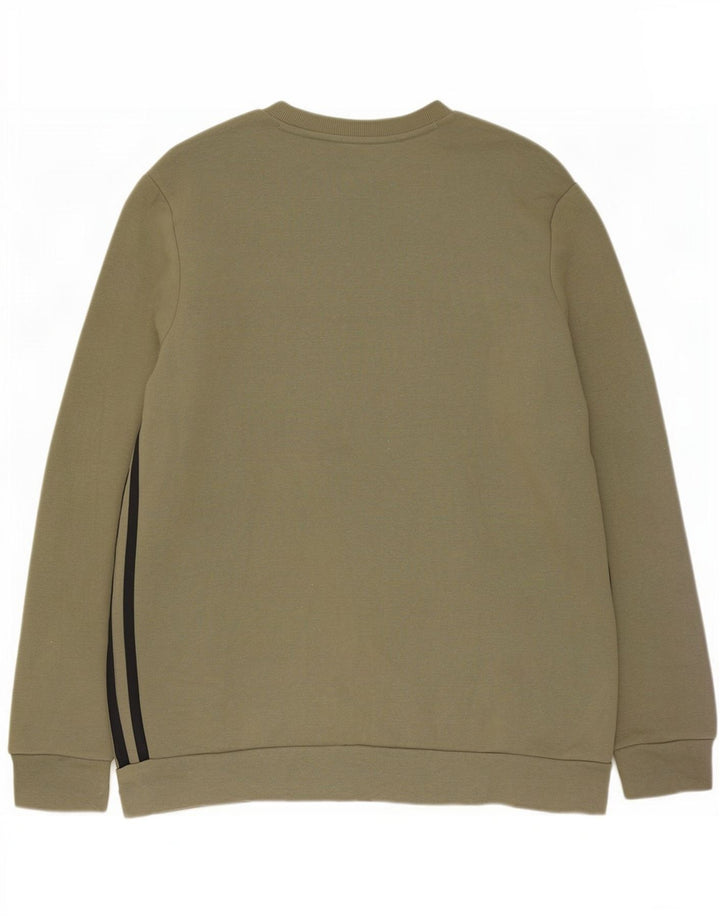 Ανδρικό φούτερ Adidas Jumper Μεγάλο Χακί Βαμβακερό