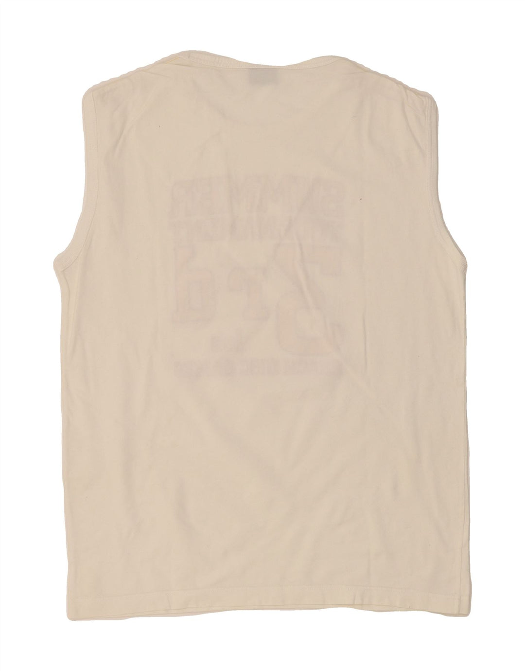 LEE Boys Graphic Vest Top 15-16 Years Large  White Vintage Lee and Second-Hand Lee from Messina Hembry 