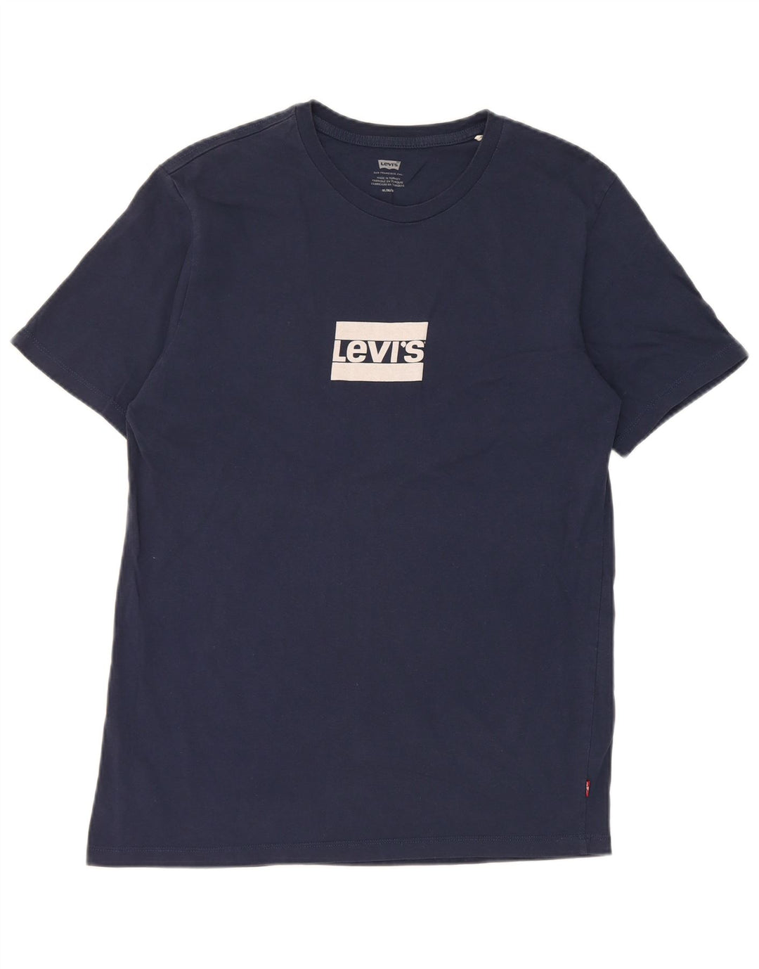 Levi's Hombre Camiseta Gráfica Top Medium Azul Marino Algodón