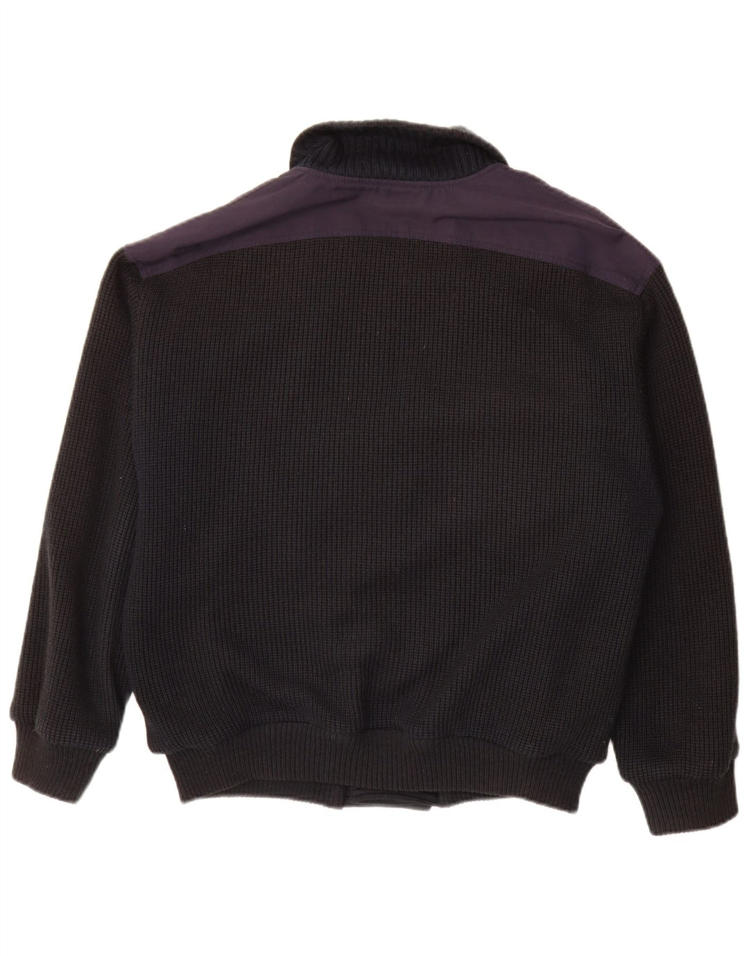 Vintage Mens Double Breasted Cardigan Sweater IT 48 Medium Navy Blue