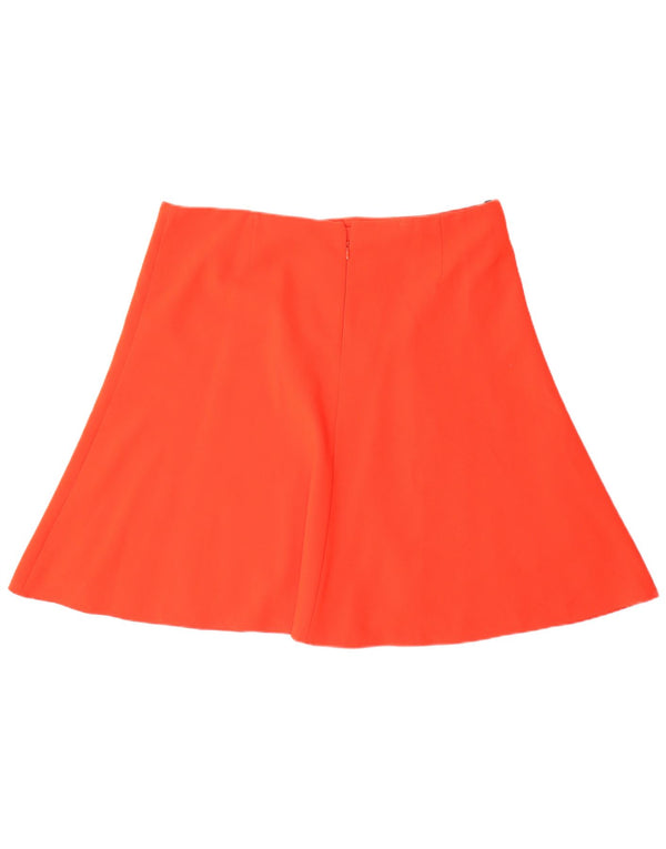 Gonna a trapezio da donna Marks & Spencer UK 18 XL W38 viscosa arancione
