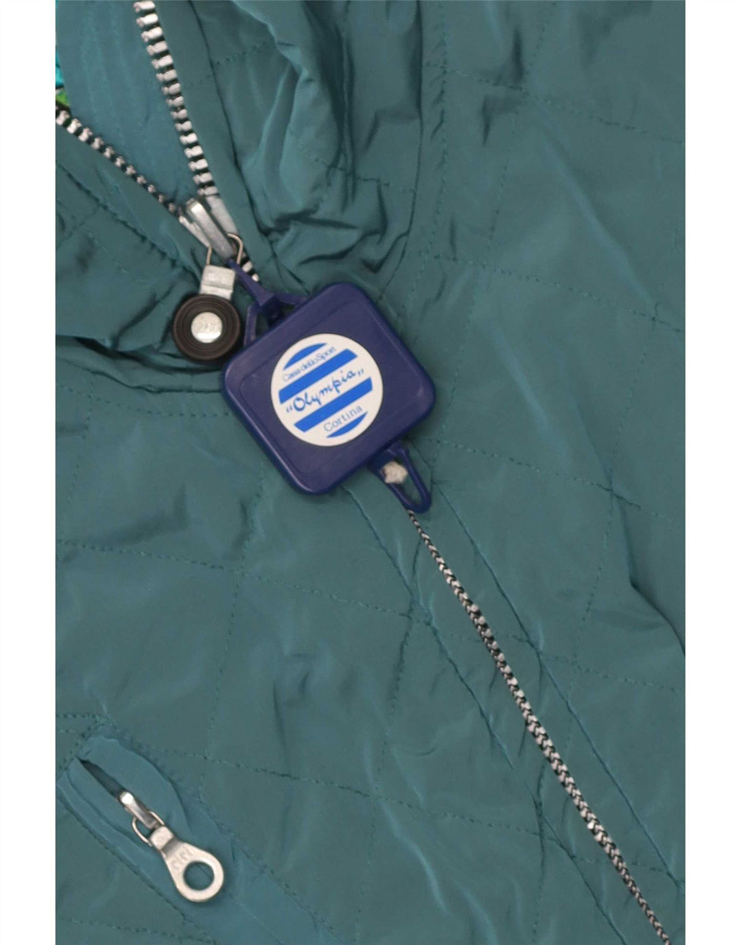 Post Card Womens Hooded Ski Jumpsuit IT 42 Medium Blue Nylon