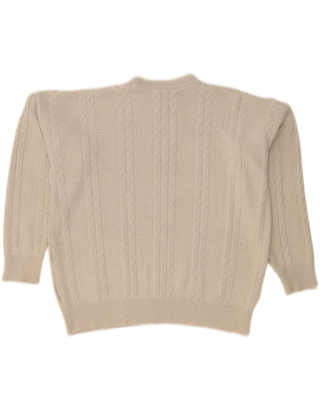 VINTAGE Mens Crew Neck Jumper Sweater XL Grey Vintage Vintage and Second-Hand Vintage from Messina Hembry 