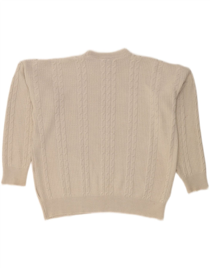 VINTAGE Mens Crew Neck Jumper Sweater XL Grey Vintage Vintage and Second-Hand Vintage from Messina Hembry 
