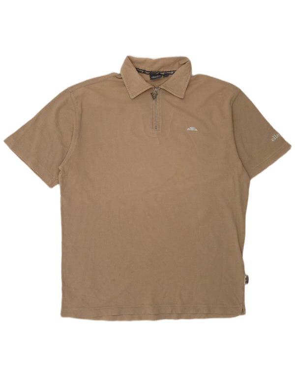 Ellesse Mens Polo Shirt IT 50 Medium Beige
