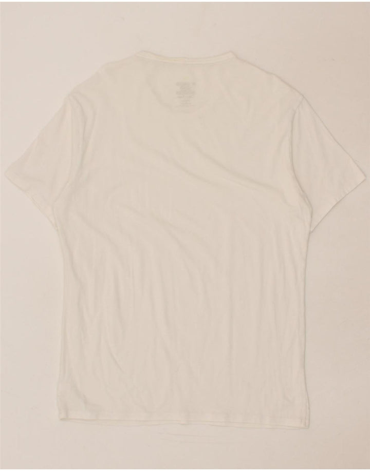 CALVIN KLEIN Mens T-Shirt Top Large White Cotton Vintage Calvin Klein and Second-Hand Calvin Klein from Messina Hembry 