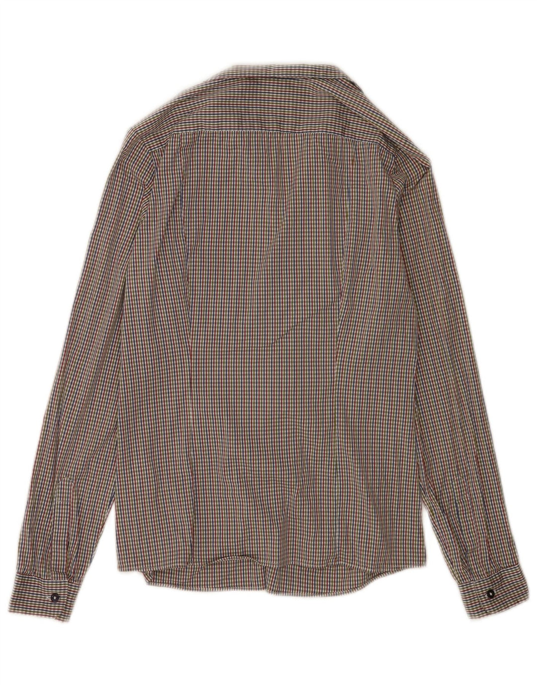 Trussardi Jeans Womens Ruffle Front Blouse Top UK 6 XS Multicoloured
